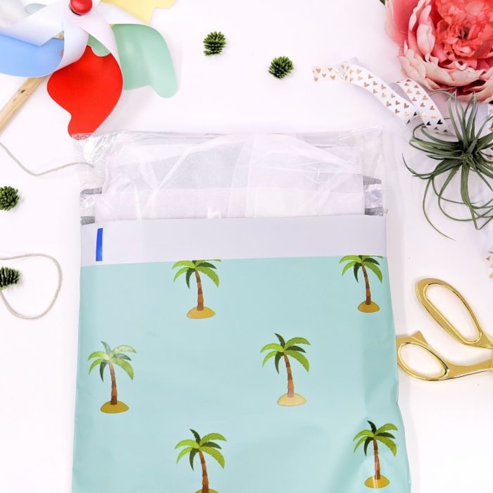 Palm Tree 🌴 10x13 Poly Mailers Pack of 25 - Picture 2 of 5